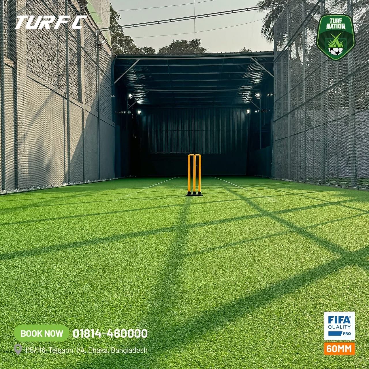 Cricket Turf court at Pit Stop Sports, Kovur